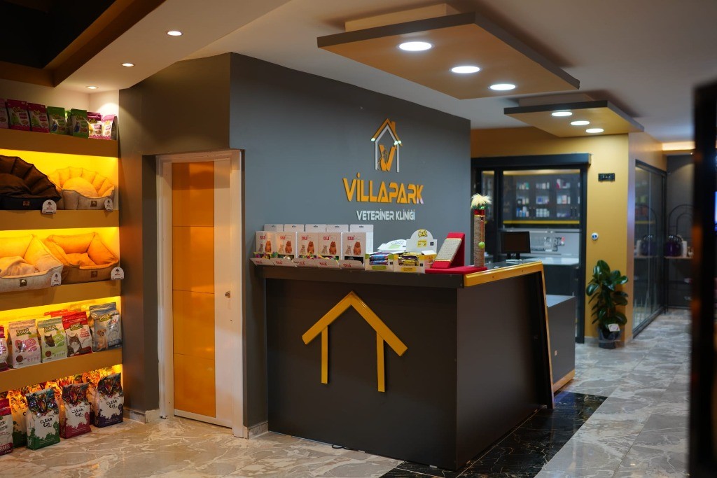 VillaPark Veteriner Kliniği Kahta kedi köpek yatakları ve pet shop reyonları